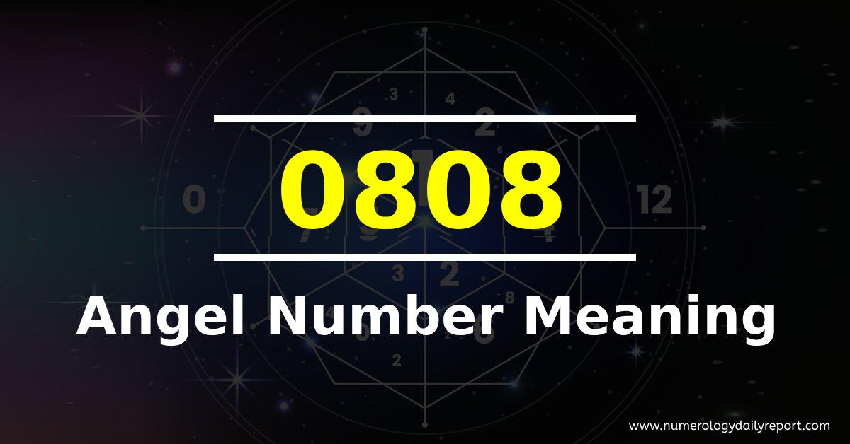 0808 Angel Number Meaning